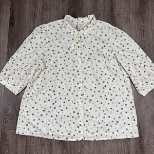 Seasalt Cornwall Hope Cottage Blouse Abstract Spot US 16